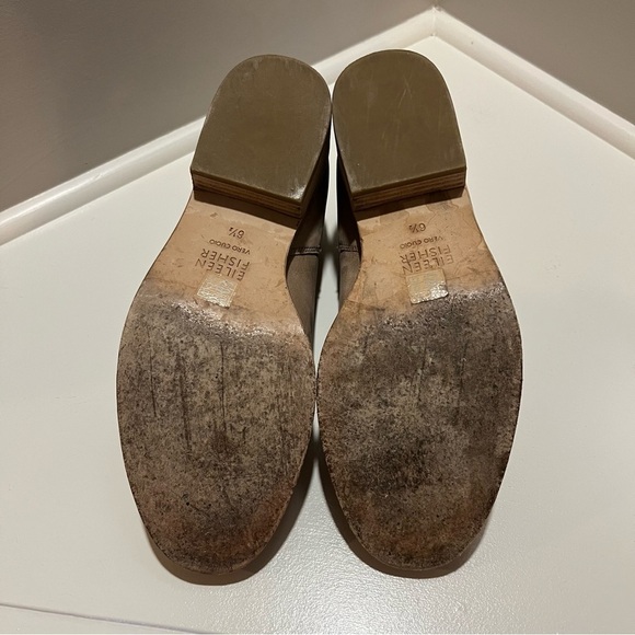 Eileen Fisher Leaf Suede Tan Bootie - Picture 13 of 14